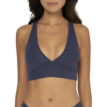 Smart & Sexy Women's Comfort Cotton Rib Cut-Out Racerback Bralette, Style-SA1415