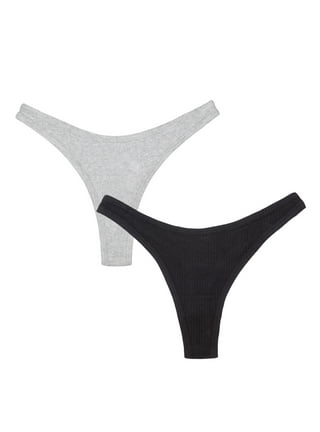 Smart & Sexy Women's Comfort Cotton Rib High-Leg Bikini Panty, 2-Pack,  Style-SA1414