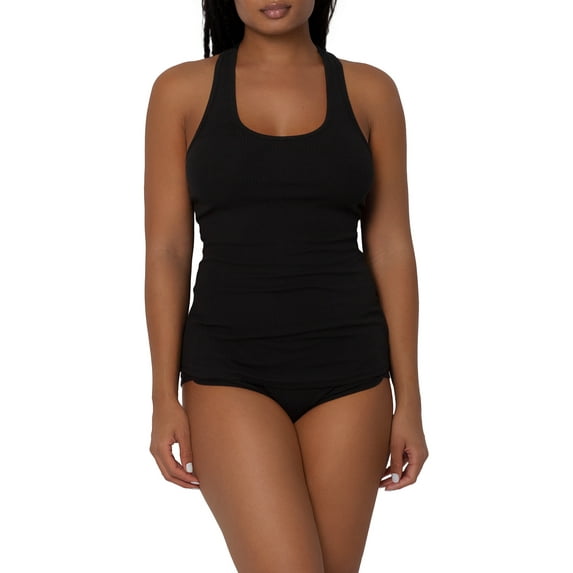 Smart & Sexy Women's Comfort Cotton Rib Tank & Shorts Sleepwear Set, S-3X