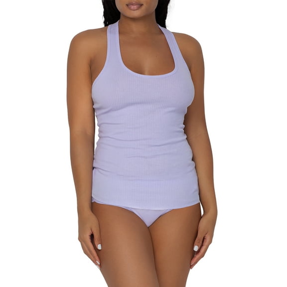 Smart & Sexy Women's Comfort Cotton Rib Tank & Shorts Sleepwear Set, S-3X