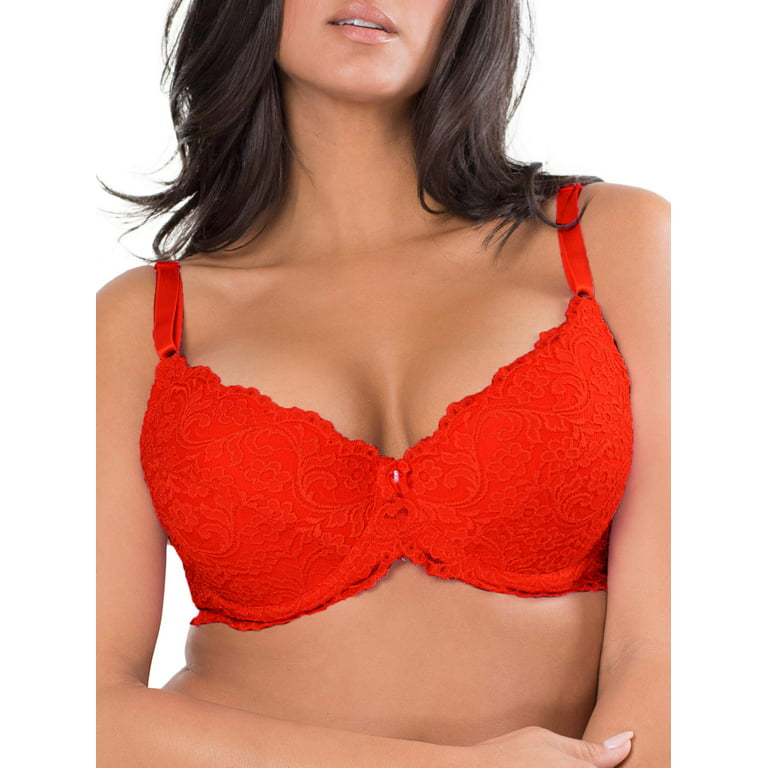Smart & Sexy Women’s Curvy Signature Lace Push-up Bra With Added Support,  Style SA965