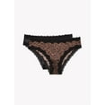 thumbnail image 1 of Smart & Sexy Women's 2-Pack Mesh & Lace Cheeky Brief Panties, 1 of 4