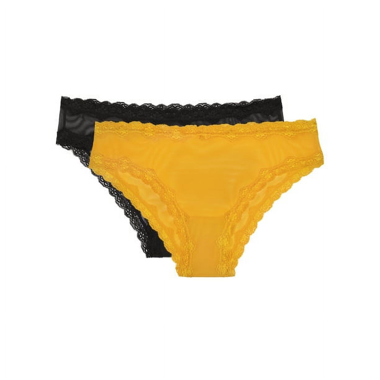 Smart & Sexy Women's Lace Trim Cheeky Panties, 2-pack, Style-SA1377