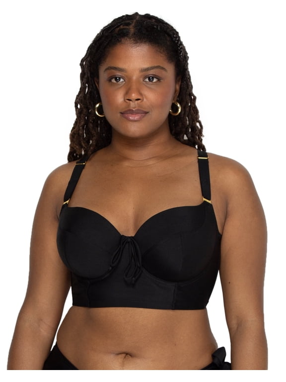 Women's Swimwear Underwire Bikini Top – Lightly Lined for Comfort and Shape