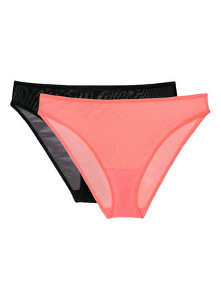Smart & Sexy Women's Comfort Cotton Rib High-Leg Bikini Panty, 2-Pack, Style-SA1414  