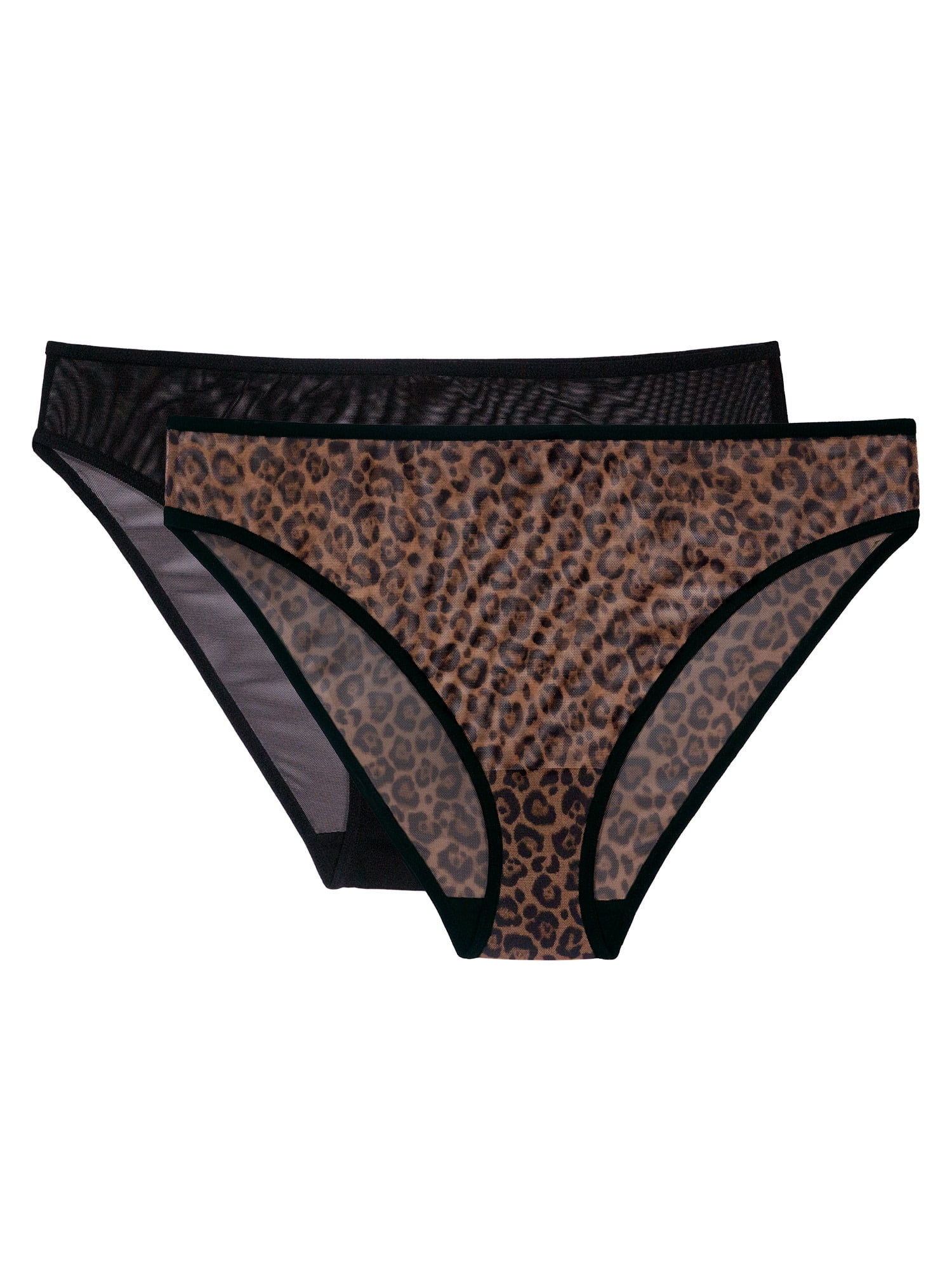 Smart & Sexy Women's Mesh High Leg Panty, 2-Pack, Style-SA1409