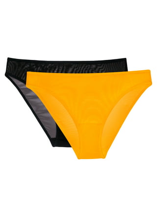 No Boundaries Juniors High Leg Sheer Mesh Bikini Panty, 3-Pack,  Style-NB485PK 