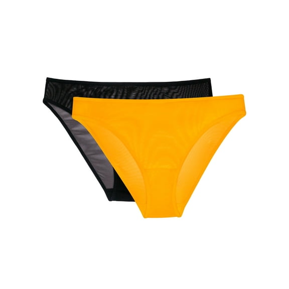 Smart & Sexy Women's Mesh High Leg Panty, 2-Pack, Style-SA1409