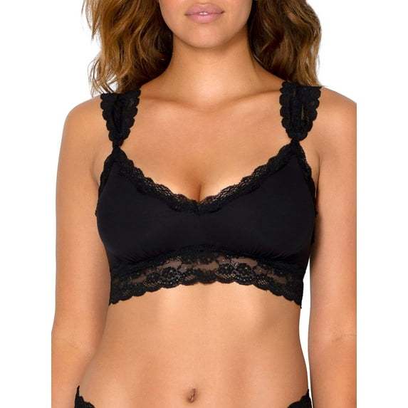 Smart & Sexy Women's Mesh & Lace Trim Bralette, Style-SA1394