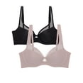 thumbnail image 1 of Smart & Sexy Women's 2-Pack Mesh Plunge Bra, 1 of 5