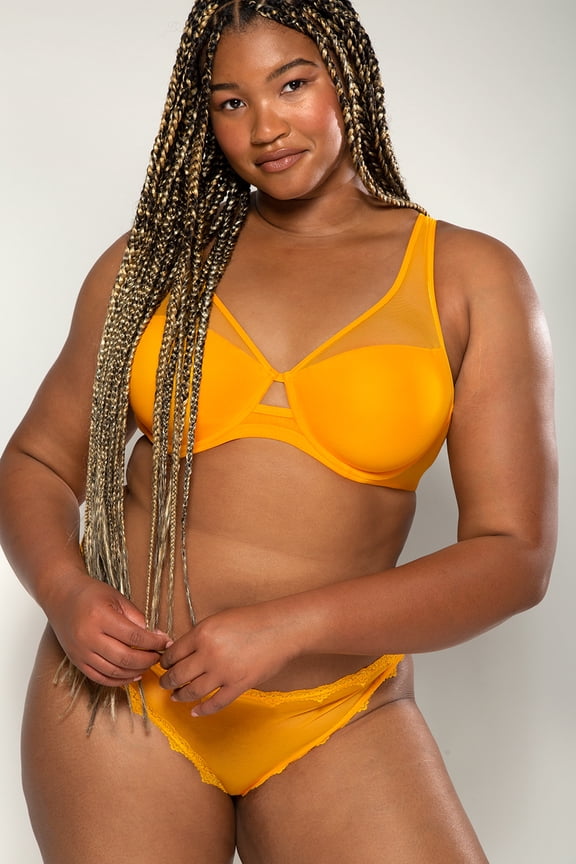 Women's Mesh Plunge Bra, Single and 2-Pack