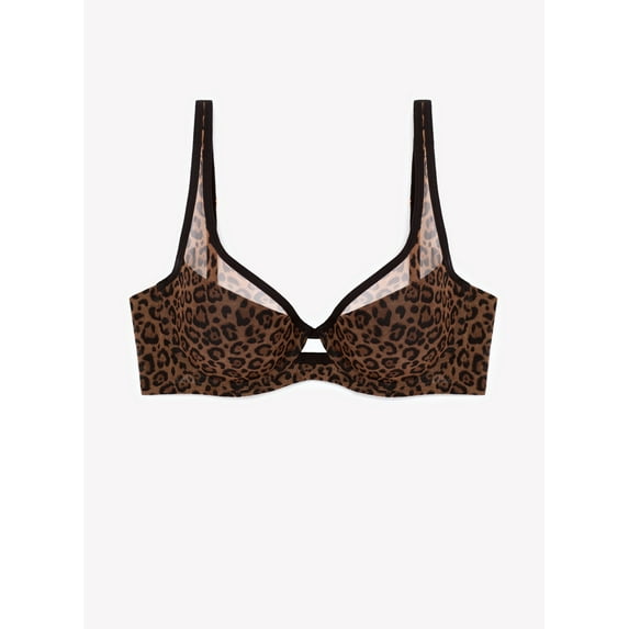 Smart & Sexy Women's Plunge Bra – Mesh Design for Alluring Lift and Comfort