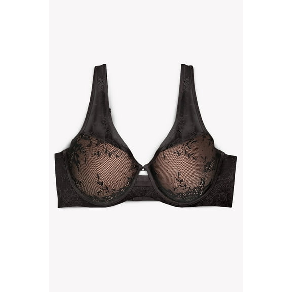 Smart & Sexy Women's Plunge Bra – Mesh Design for Alluring Lift and Comfort