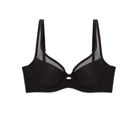 Smart & Sexy Women's Plunge Bra – Mesh Design for Alluring Lift and Comfort