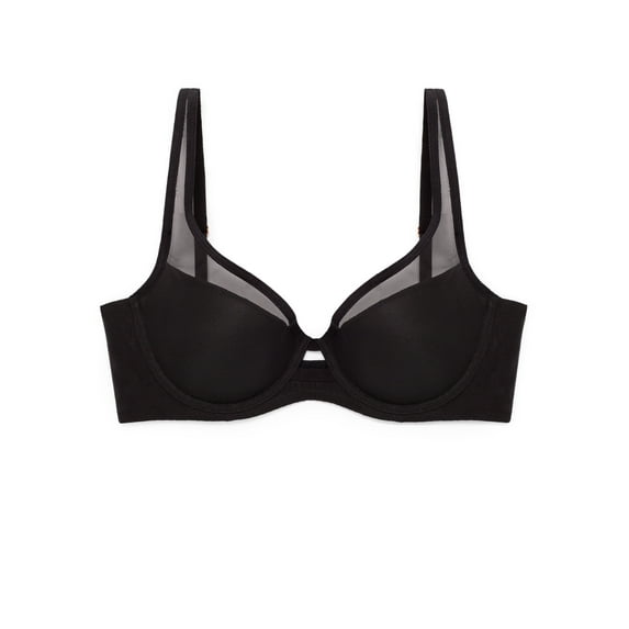 Smart & Sexy Women's Plunge Bra – Mesh Design for Alluring Lift and Comfort