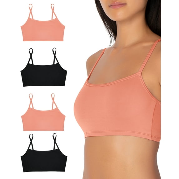 Smart & Sexy Women's Naked Cami Bralette, 4-Pack