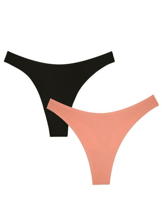 No Boundaries Women's Seamless Thong Panties, 5-Pack 