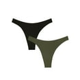 thumbnail image 1 of Smart & Sexy Women's Naked Dip Front Thong, 2-Pack, Style-SA1413S, 1 of 11