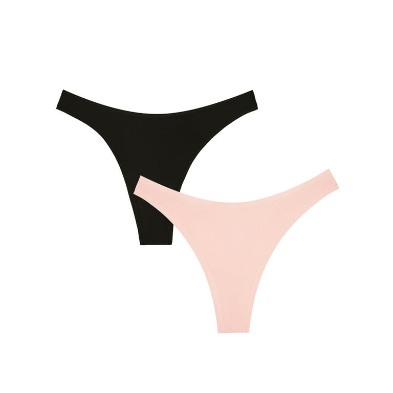 Smart & Sexy Women's Naked Dip Front Thong, 2-Pack, Style-SA1413S
