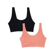 Smart & Sexy Womens Naked Scoop Neck Bralette, 2-Pack, Style-SA1438