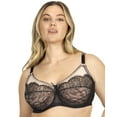 thumbnail image 1 of Smart & Sexy Women's Plus Size Retro Lace & Mesh Unlined Underwire Bra, 1 of 5