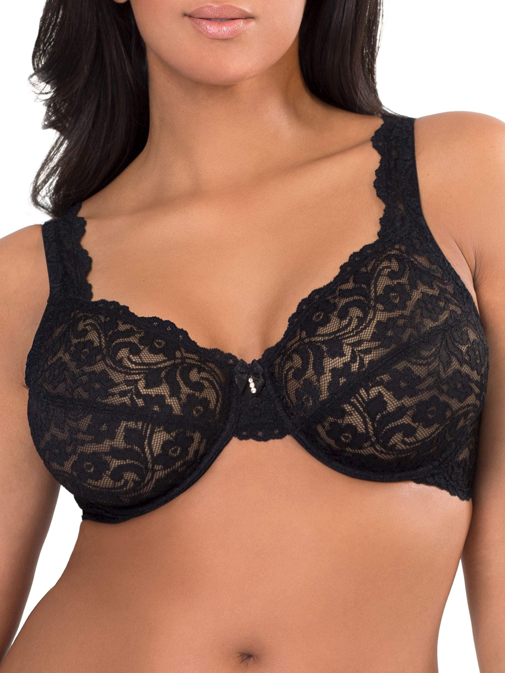 Smart & Sexy Womens Signature Lace Unlined Underwire Bra 2-pack Black Hue/m  Pink 36c : Target