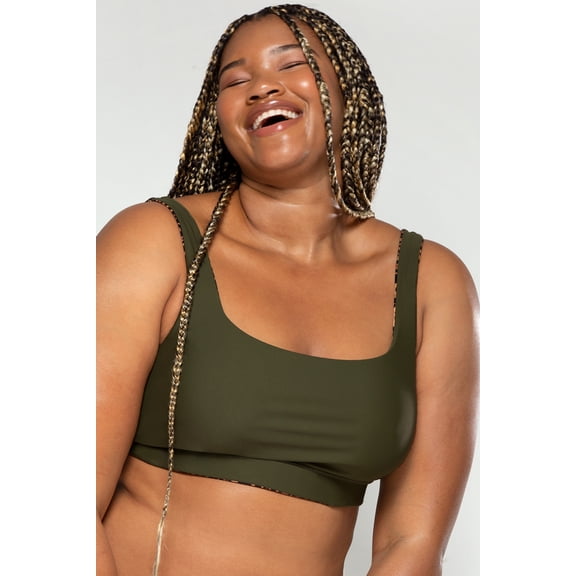 Smart & Sexy Women's Reversible Bralette Bikini Top