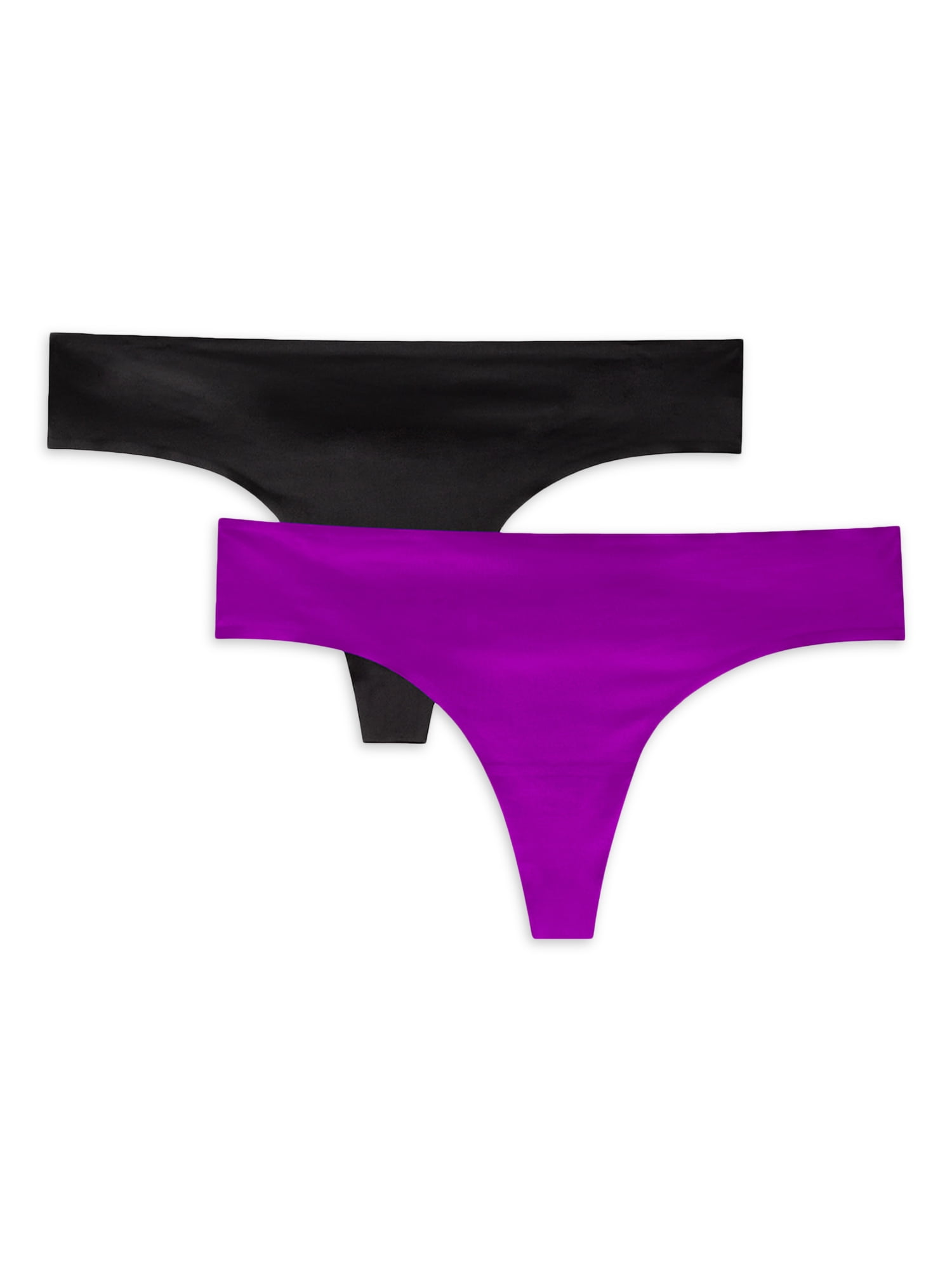 Smart & Sexy Women's Seamless No-Show Thong Panty, 2-Pack, Style-SA1367