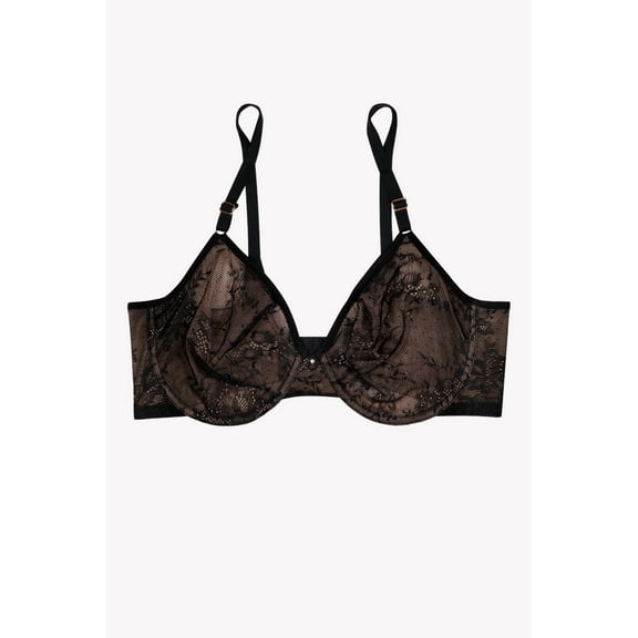 Smart & Sexy Women's Sheer Mesh Demi Underwire Bra