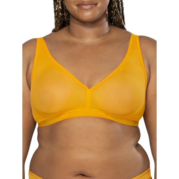 Smart & Sexy Women's Sheer Mesh Plunge Bralette, Style-SA1422