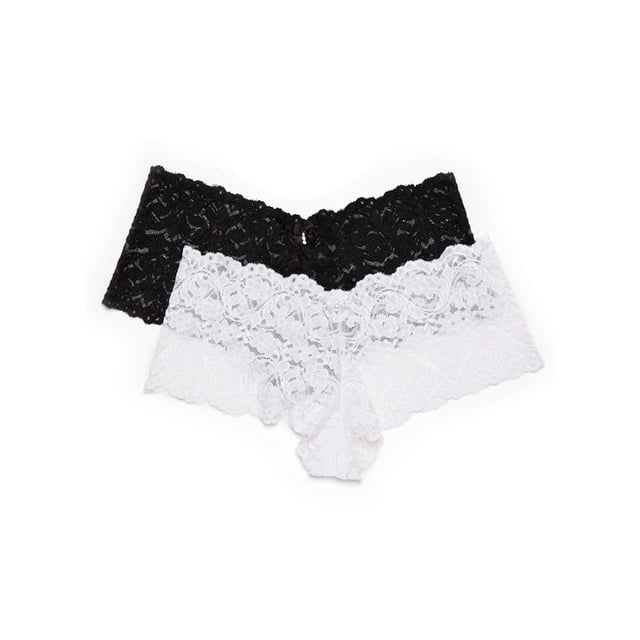 Smart & Sexy Women's Signature Lace Cheeky Panty, 2-Pack, Style-SA131