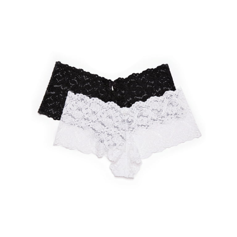 Smart & Sexy Women's Signature Lace Cheeky Panty, 2-Pack, Mineral