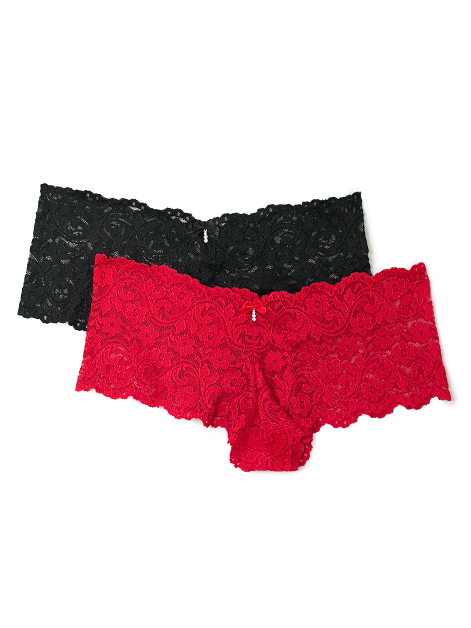 Lace Cheeky Panty- Tango Red - Chérie Amour
