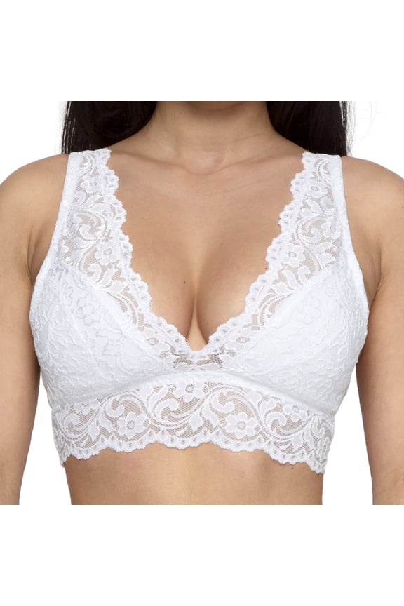 Women's Signature Lace Deep V Bralette