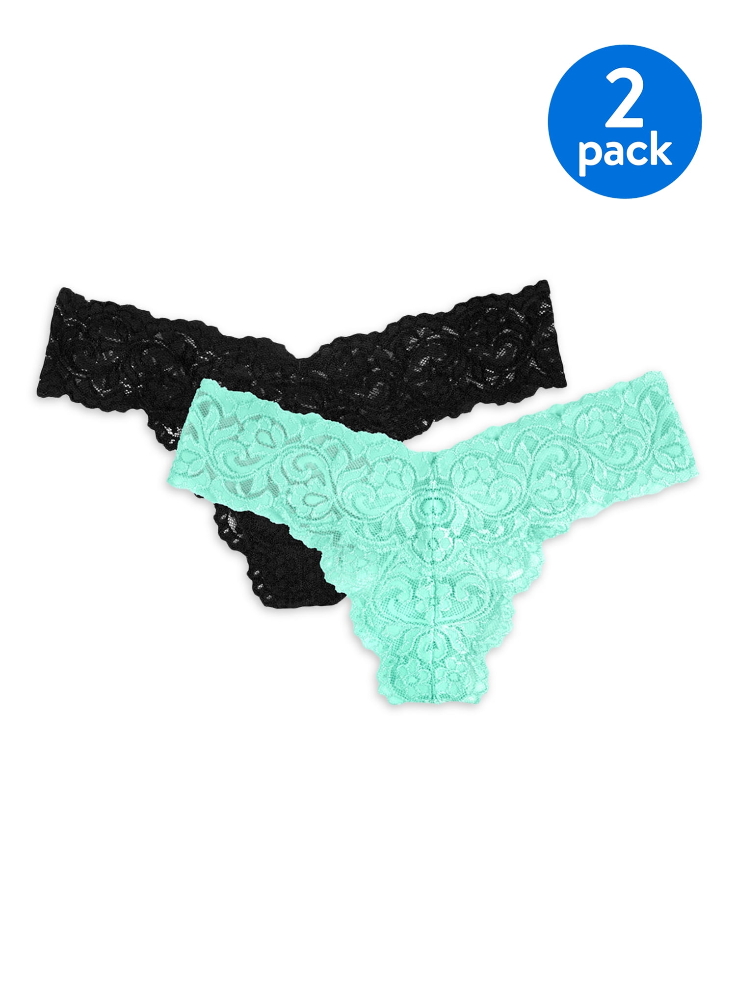 Smart & Sexy Women's Signature Lace Thong, 2-Pack, Style-SA849 