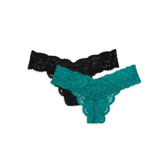Smart & Sexy Women's Signature Lace Thong, 2-Pack, Style-SA849