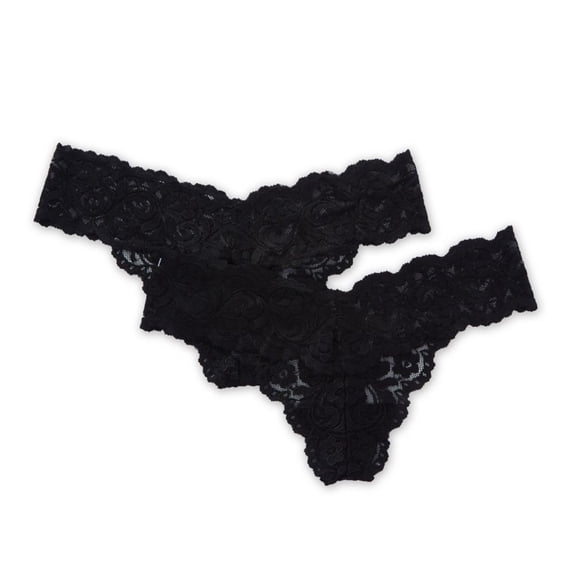Smart & Sexy Women's Signature Lace Thong, 2-Pack, Style-SA849