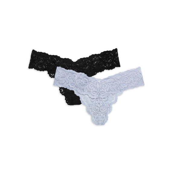 Smart & Sexy Women's Signature Lace Thong Panty, 2-Pack Style-SA849