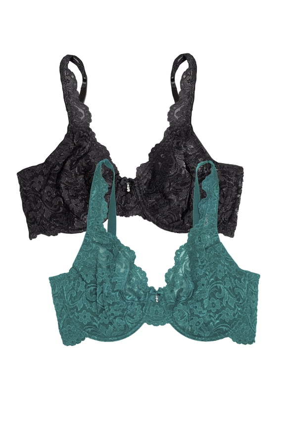 Women's Signature Lace Unlined Underwire Bra, Single and 2-Pack