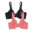 thumbnail image 1 of Smart & Sexy Women's 2-Pack Signature Lace-Unlined Underwire Bra, 1 of 5