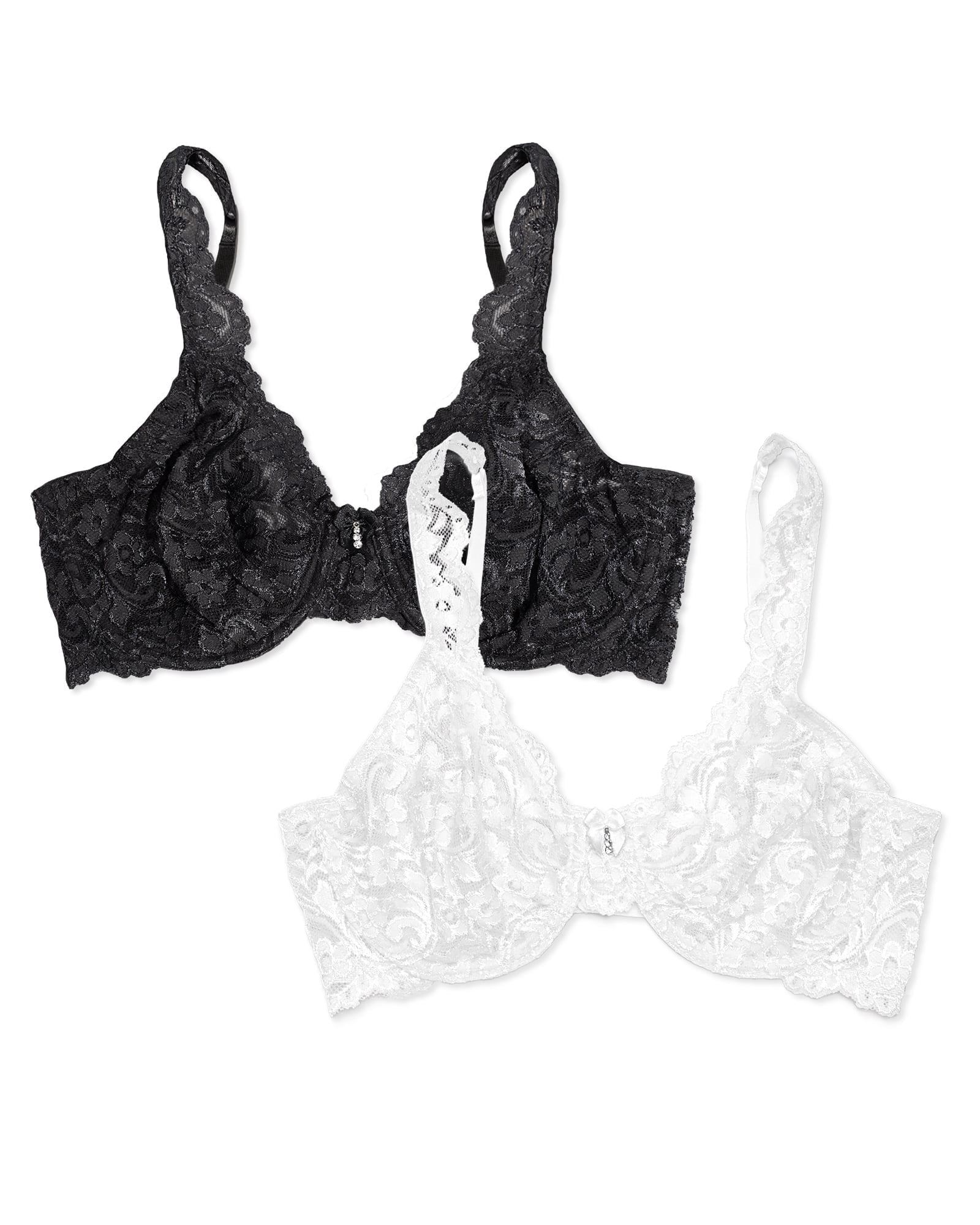 Smart & Sexy Women's 2-Pack Signature Lace Unlined Underwire Bra