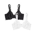 thumbnail image 1 of Smart & Sexy Women's 2-Pack Signature Lace Unlined Underwire Bra, 1 of 5