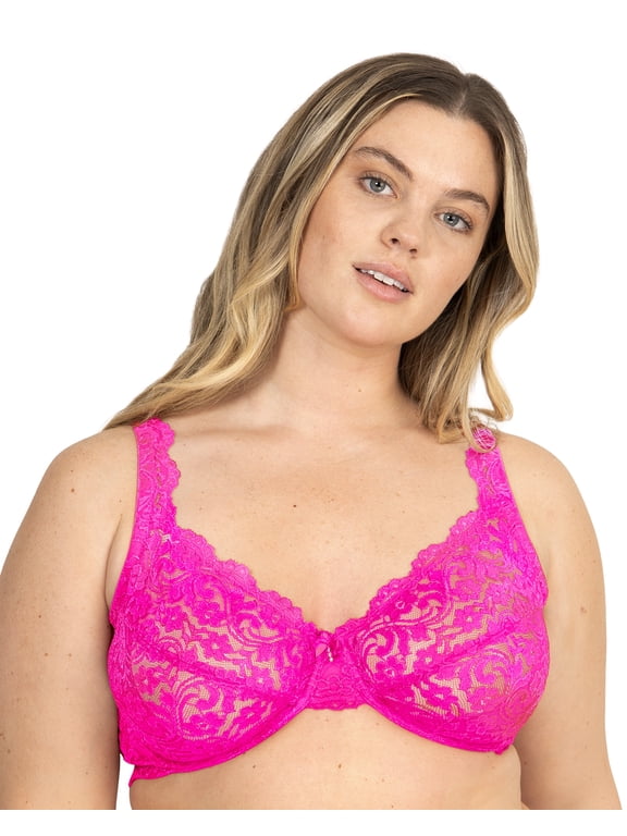 Women's Signature Lace Unlined Underwire Bra with Added Support