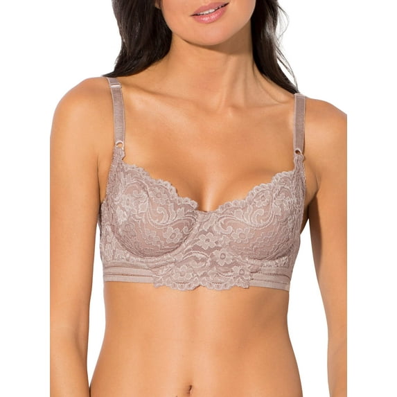 Smart & Sexy Women's Signature Lace Unlined Underwire Longline Bra, Style-SA1068
