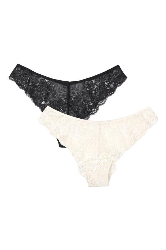 Women's 2-Pack Temptation Lace Brazilian Panty