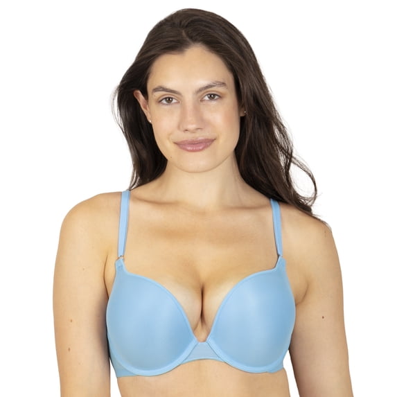 Smart & Sexy Women's Underwire Push-Up Bra in Azure Blue