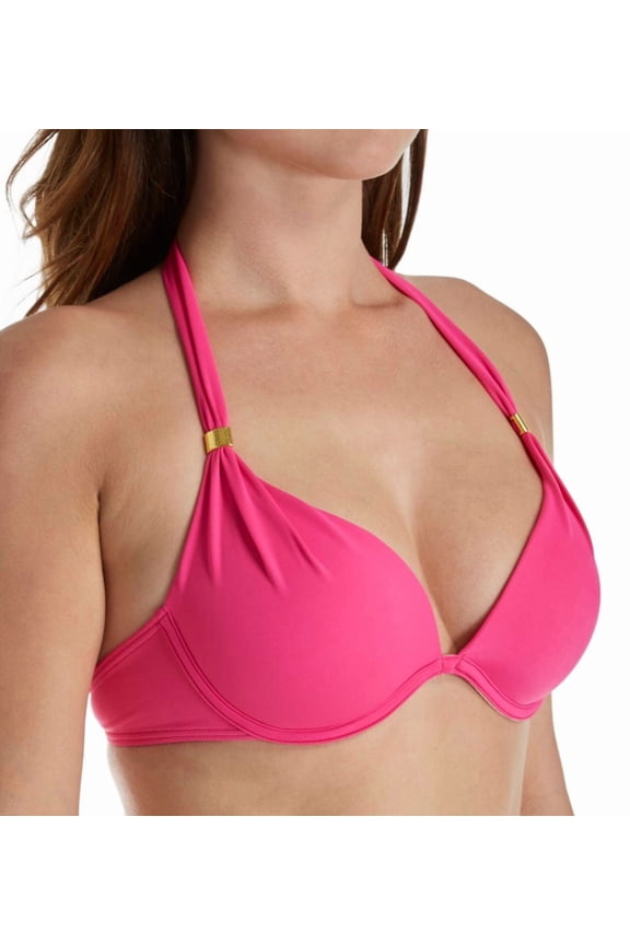 Women's swim secret mega push-up halter swim top