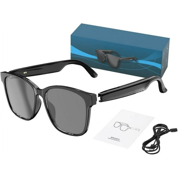 Smart Simultaneous Interpretation Glasses and Headphones,Ai Translator Glasses Supports 144 Languages,Anti-Blue Light Lenses,Open Ear Music & HD Calling, Perfect for Travel,Business, And Studying