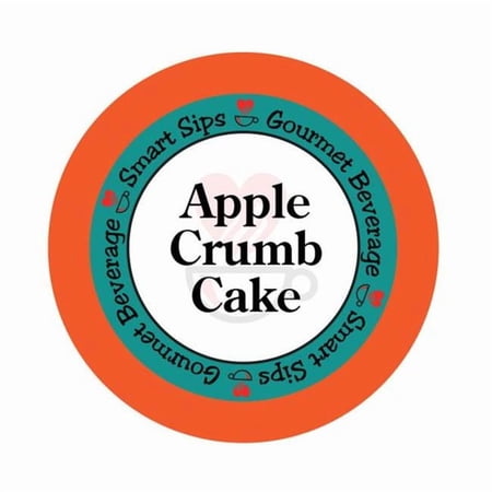 Smart Sips Coffee COFAPPCRUM72 Apple Crumb Cake Coffee Single Serve Cups Compatible with All Keurig K-cup Brewers - 72 Count