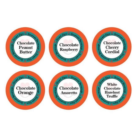 Smart Sips Coffee Chocolate Obsession Flavored Coffee Pods Variety Sampler Pack, 72 Count, Compatible With All Keurig Kcup Brewers